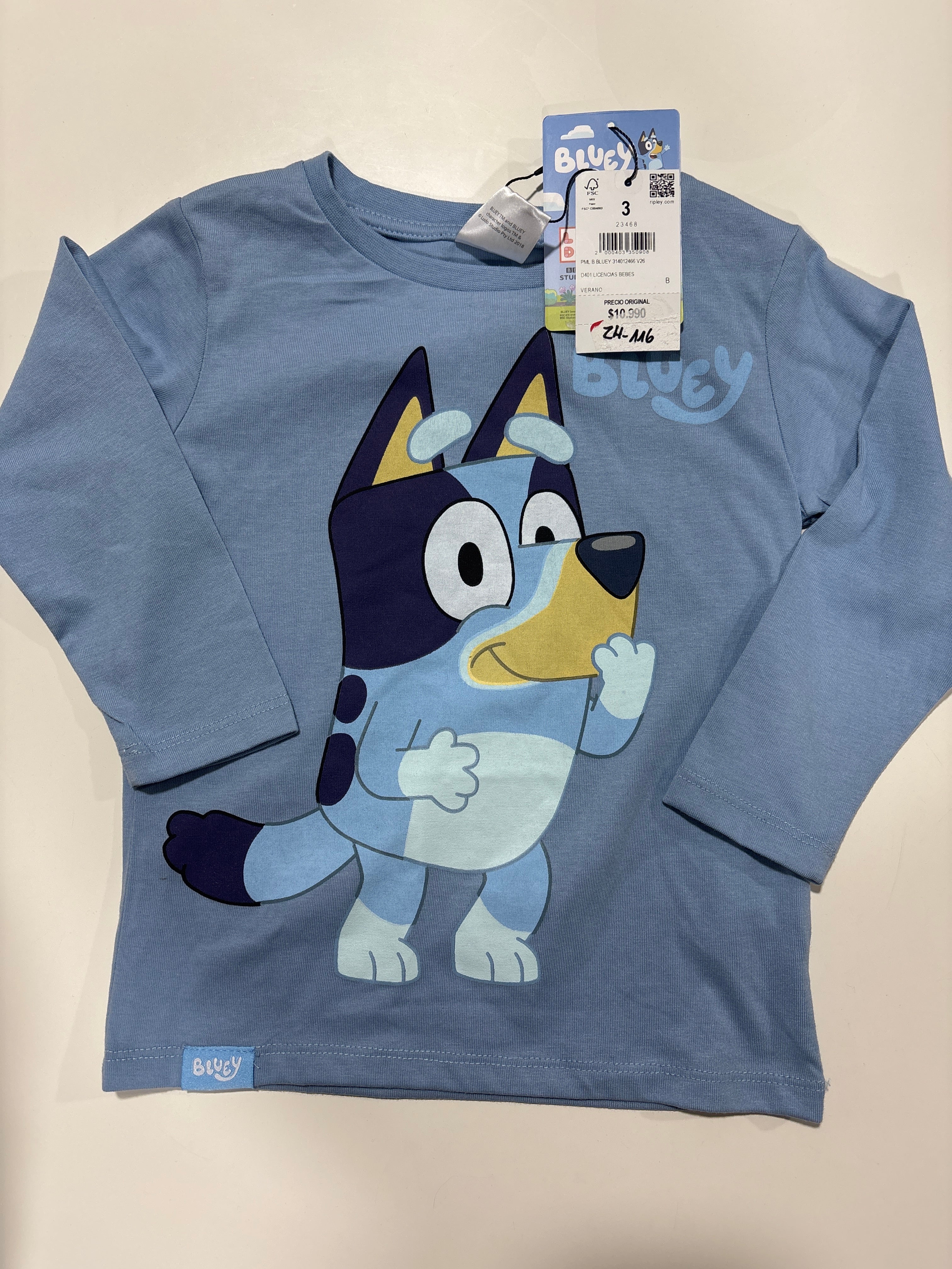 Polera manga larga