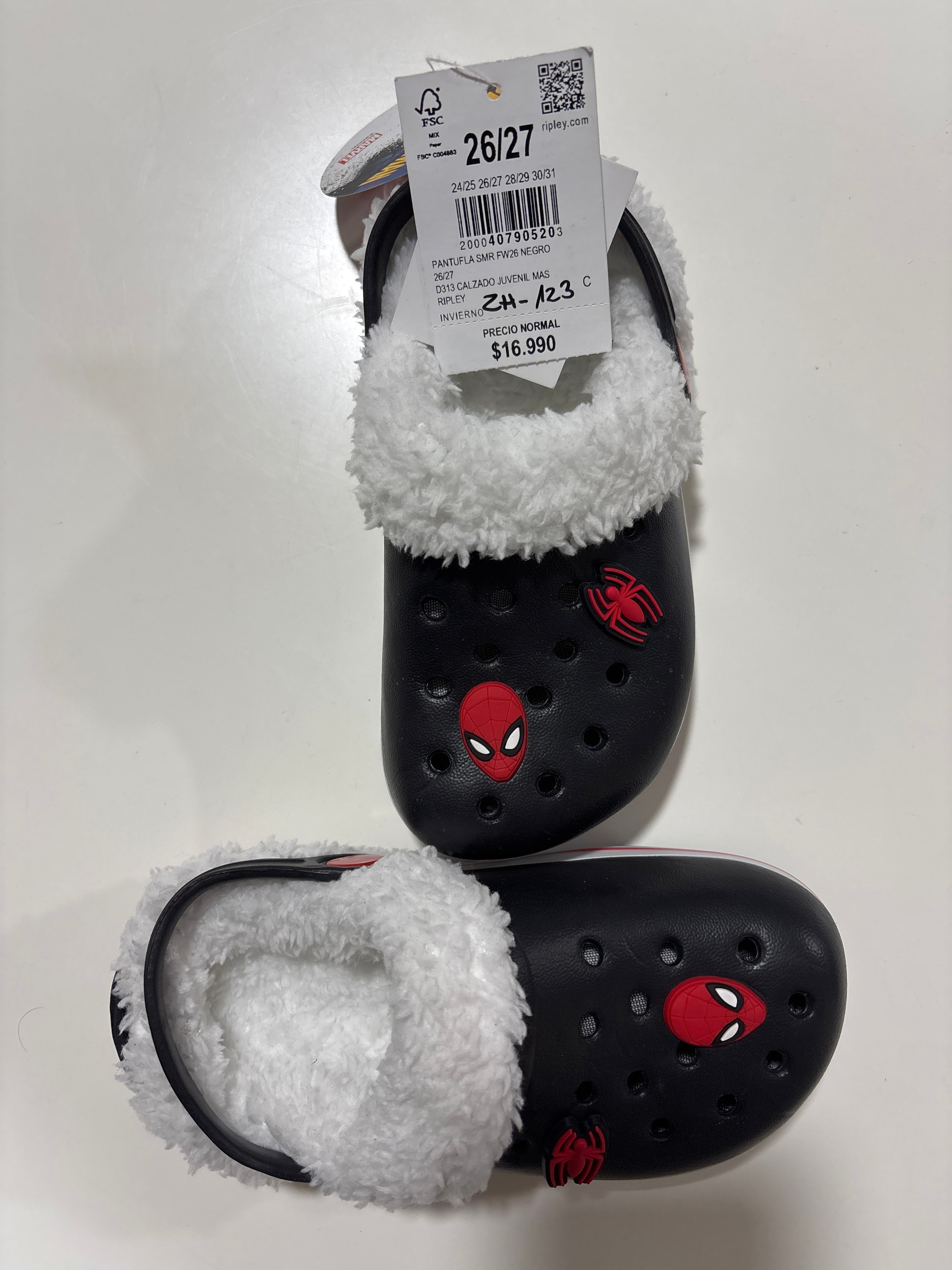 Pantuflas Spiderman