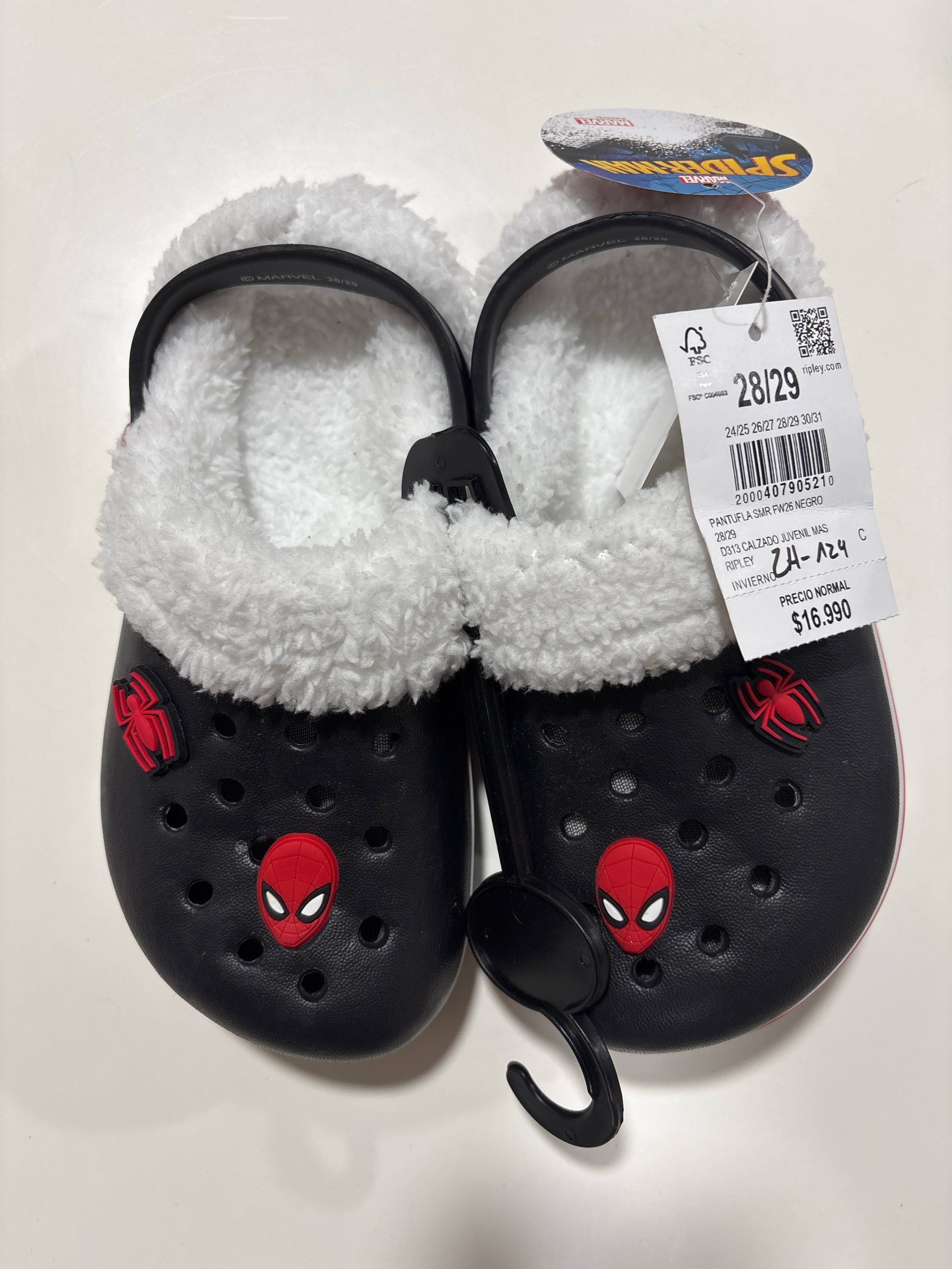 Pantuflas Spiderman