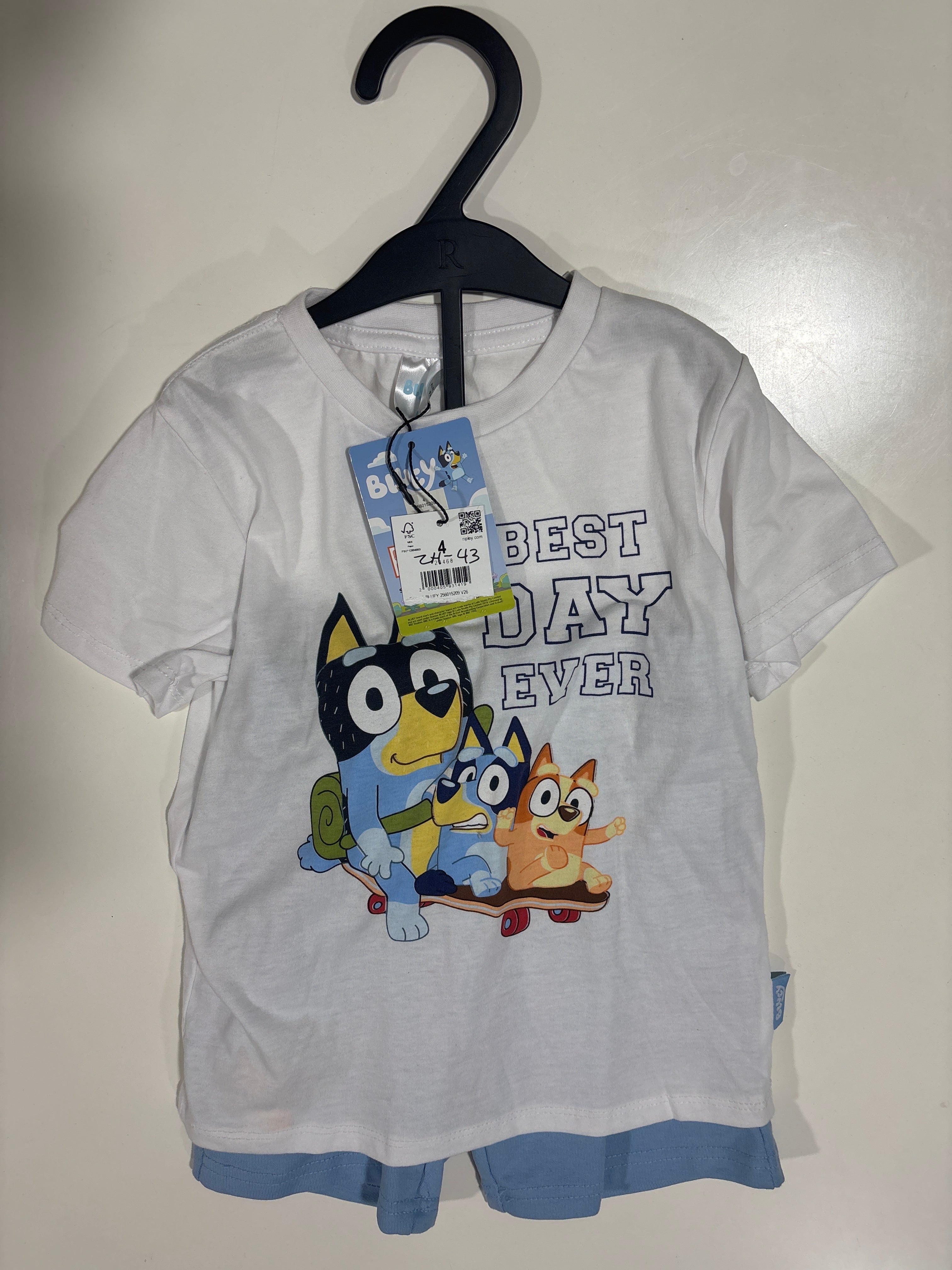 Conjunto Polera/Short Bluey